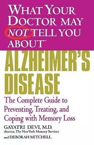 What Your Dr... Alzheimer's Disease cover