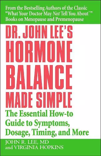 Dr John Lee's Hormone Balance Made Simple cover