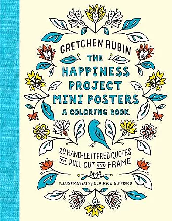 The Happiness Project Mini Posters: A Coloring Book cover