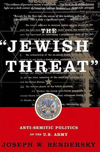The Jewish Threat cover
