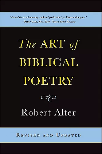 The Art of Biblical Poetry cover