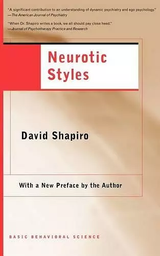 Neurotic Styles cover