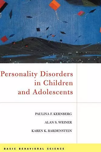 Personality Disorders In Children And Adolescents cover