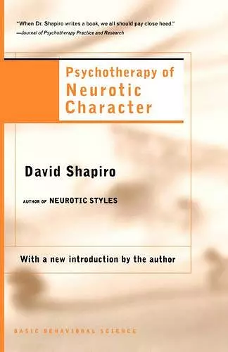 Psychotherapy Of Neurotic Character cover