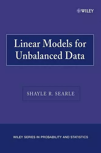 Linear Models for Unbalanced Data cover