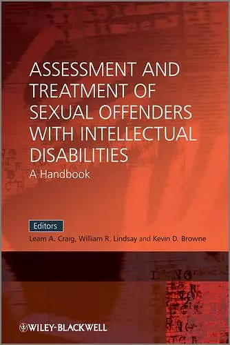 Assessment and Treatment of Sexual Offenders with Intellectual Disabilities cover