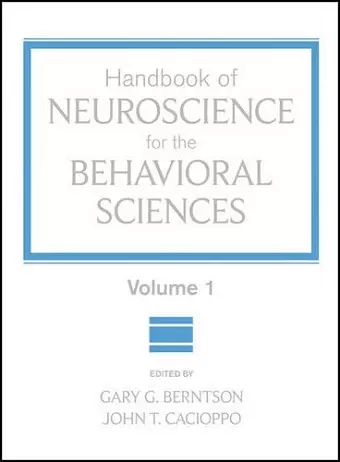 Handbook of Neuroscience for the Behavioral Sciences, Volume 1 cover