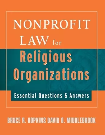 Nonprofit Law for Religious Organizations cover