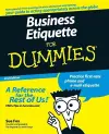 Business Etiquette For Dummies cover