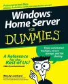 Windows Home Server For Dummies cover