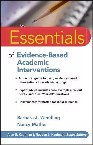 Essentials of Evidence-Based Academic Interventions cover