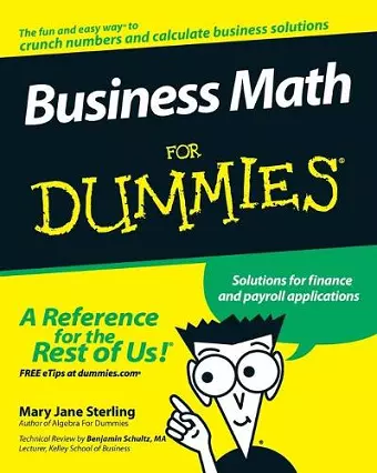 Business Math For Dummies cover