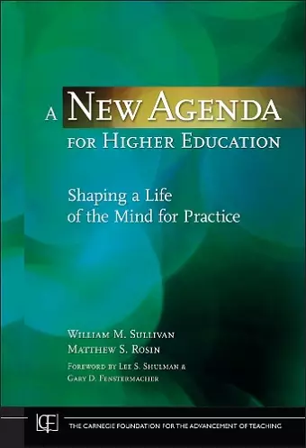 A New Agenda for Higher Education cover