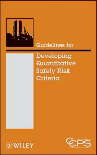 Guidelines for Developing Quantitative Safety Risk Criteria cover