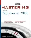 Mastering SQL Server 2008 cover