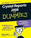 Crystal Reports 2008 For Dummies cover