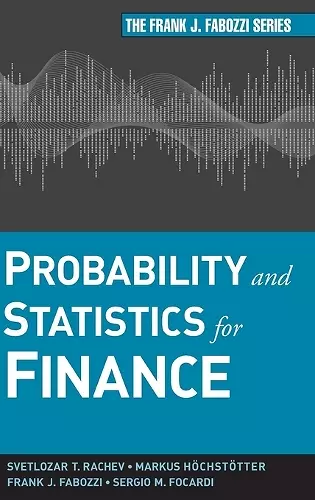 Probability and Statistics for Finance cover