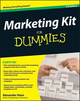 Marketing Kit for Dummies cover