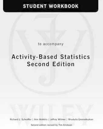 Activity-Based Statistics, 2nd Edition Student Guide cover