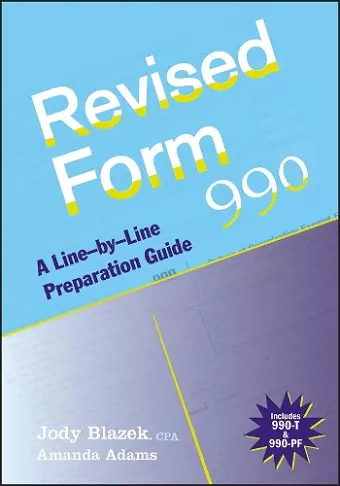 Revised Form 990 cover