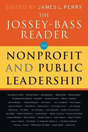 The Jossey-Bass Reader on Nonprofit and Public Leadership cover