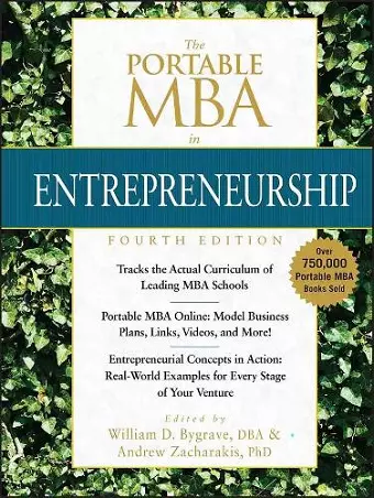 The Portable MBA in Entrepreneurship cover