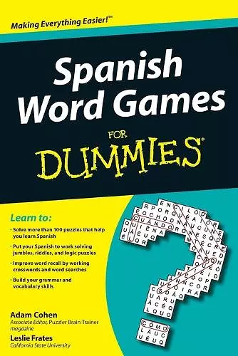 Spanish Word Games For Dummies cover