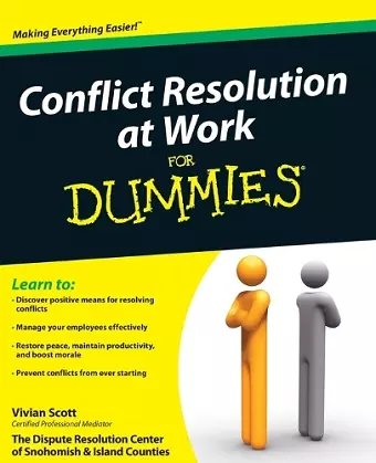 Conflict Resolution at Work For Dummies cover