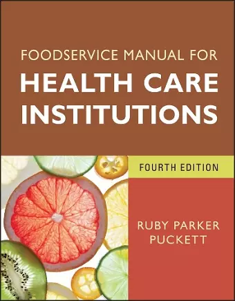 Foodservice Manual for Health Care Institutions cover