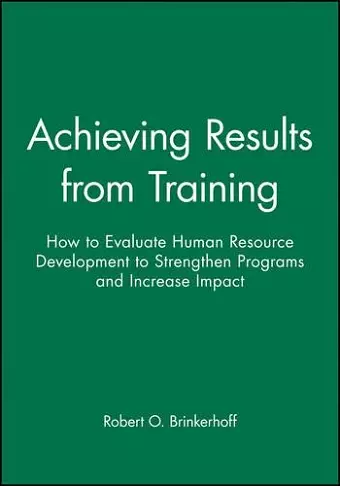 Achieving Results from Training cover