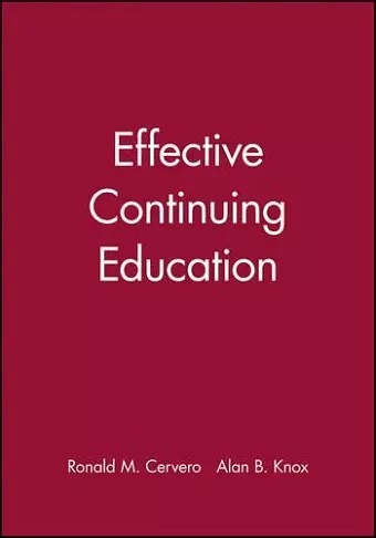 Effective Continuing Education cover