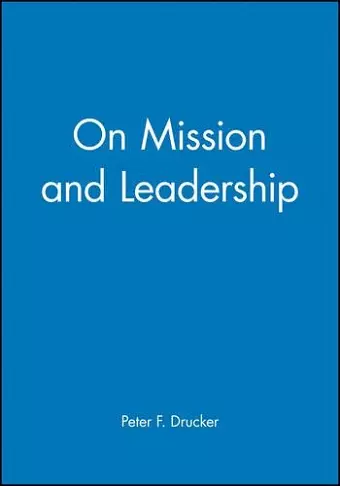 On Mission and Leadership cover