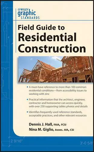 Graphic Standards Field Guide to Residential Construction cover