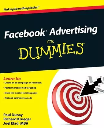 Facebook Advertising For Dummies cover