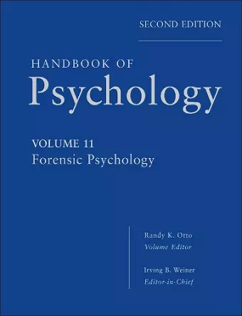 Handbook of Psychology, Forensic Psychology cover