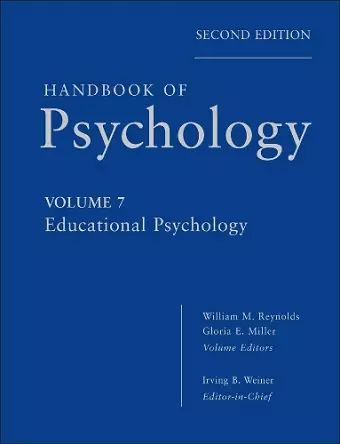 Handbook of Psychology, Educational Psychology cover