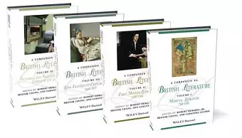 A Companion to British Literature, 4 Volume Set cover