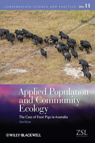 Applied Population and Community Ecology cover