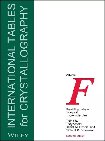 International Tables for Crystallography, Volume F cover