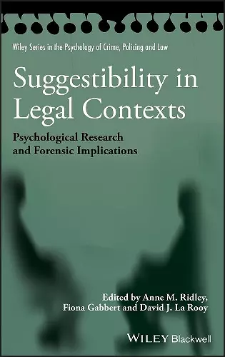 Suggestibility in Legal Contexts cover