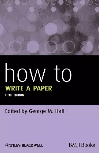 How To Write a Paper cover