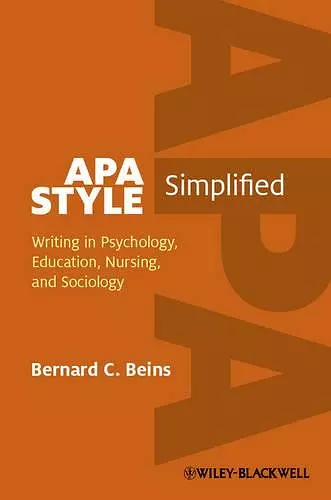 APA Style Simplified cover