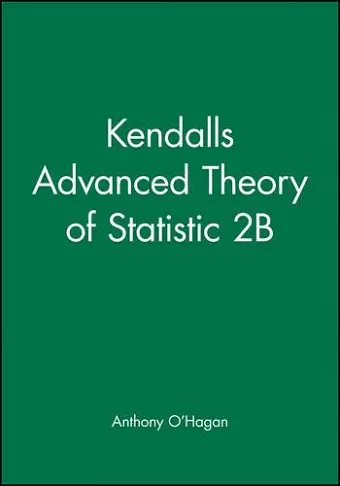 Kendall's Advanced Theory of Statistic 2B cover