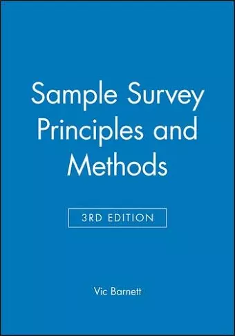 Sample Survey Principles and Methods cover