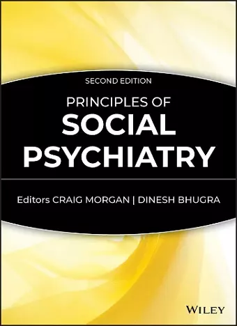 Principles of Social Psychiatry cover