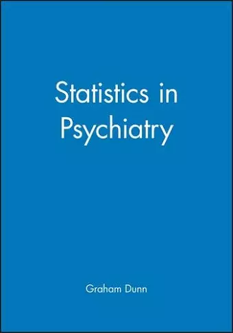 Statistics in Psychiatry cover