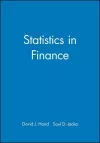 Statistics in Finance cover