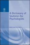 A Dictionary of Statistics for Psychologists cover