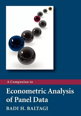 A Companion to Econometric Analysis of Panel Data cover