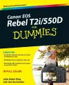 Canon EOS Rebel T2i / 550D For Dummies cover